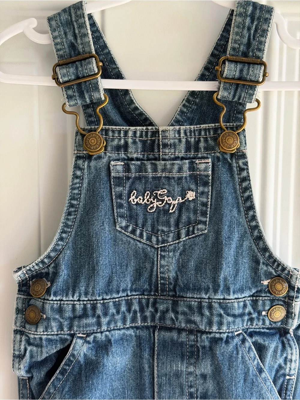 Y2K baby overalls size 6-12m